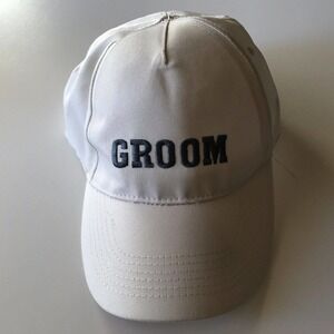 Baseball Cap Gray Gertex “Groom” Graphic New
